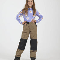 Youth Boss Snow Pants - Black/Bluebird Terry