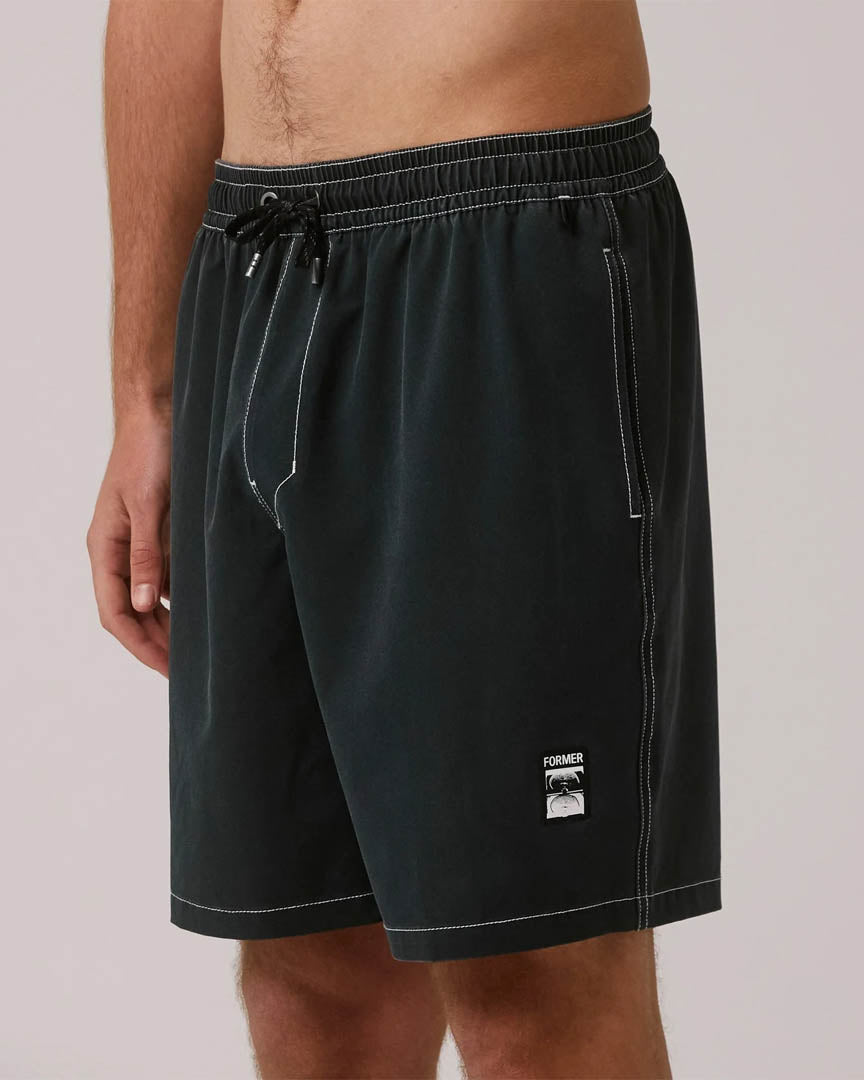 Swans Baggy 18" Swim Shorts - Black