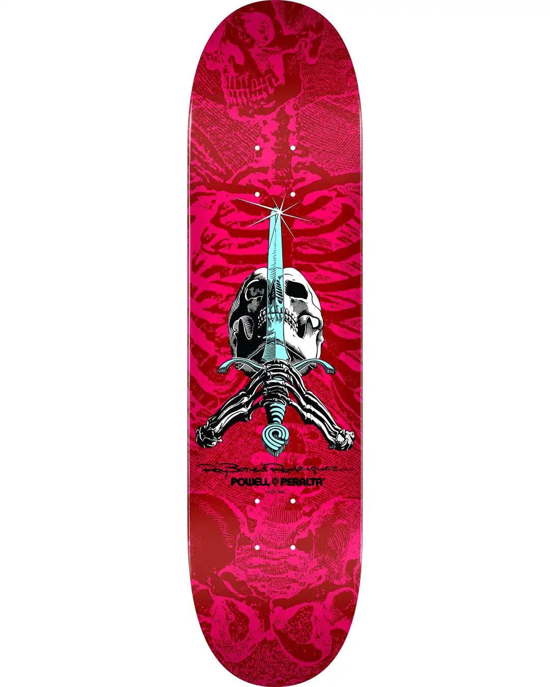 Planche De Skateboard Skull & Sword - Pink/Red