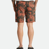 Voyage Short 18" Boardshorts - Washed Black/Terracotta Floral
