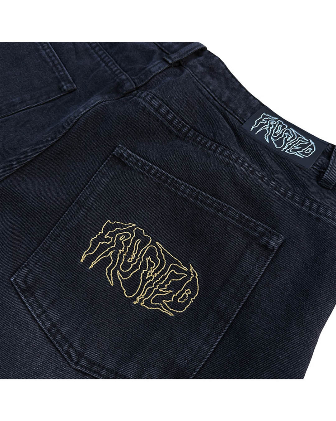 Wavy Baggy Shorts - Moon Black