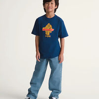 Kids Check-5 Loose Denim Pants - Stonewash/Blue