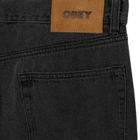 Classic Baggy Denim Jeans - Black Ash