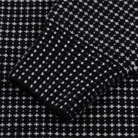 Jacquard Sweater Sweatshirt - Black
