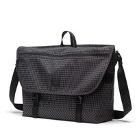 Cove Messenger Bag Grid - Black