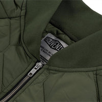 Insulated Henley Top Jacket - Moss