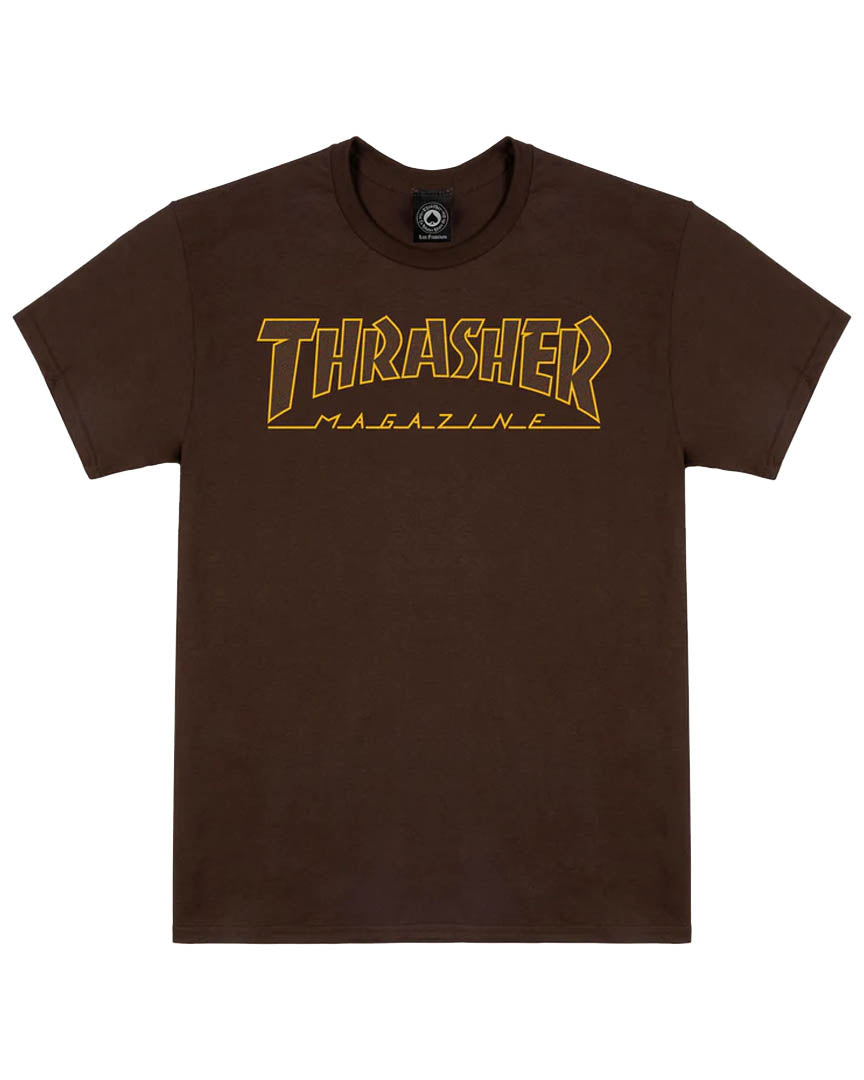 Outlined T-Shirt - Dark Chocolate