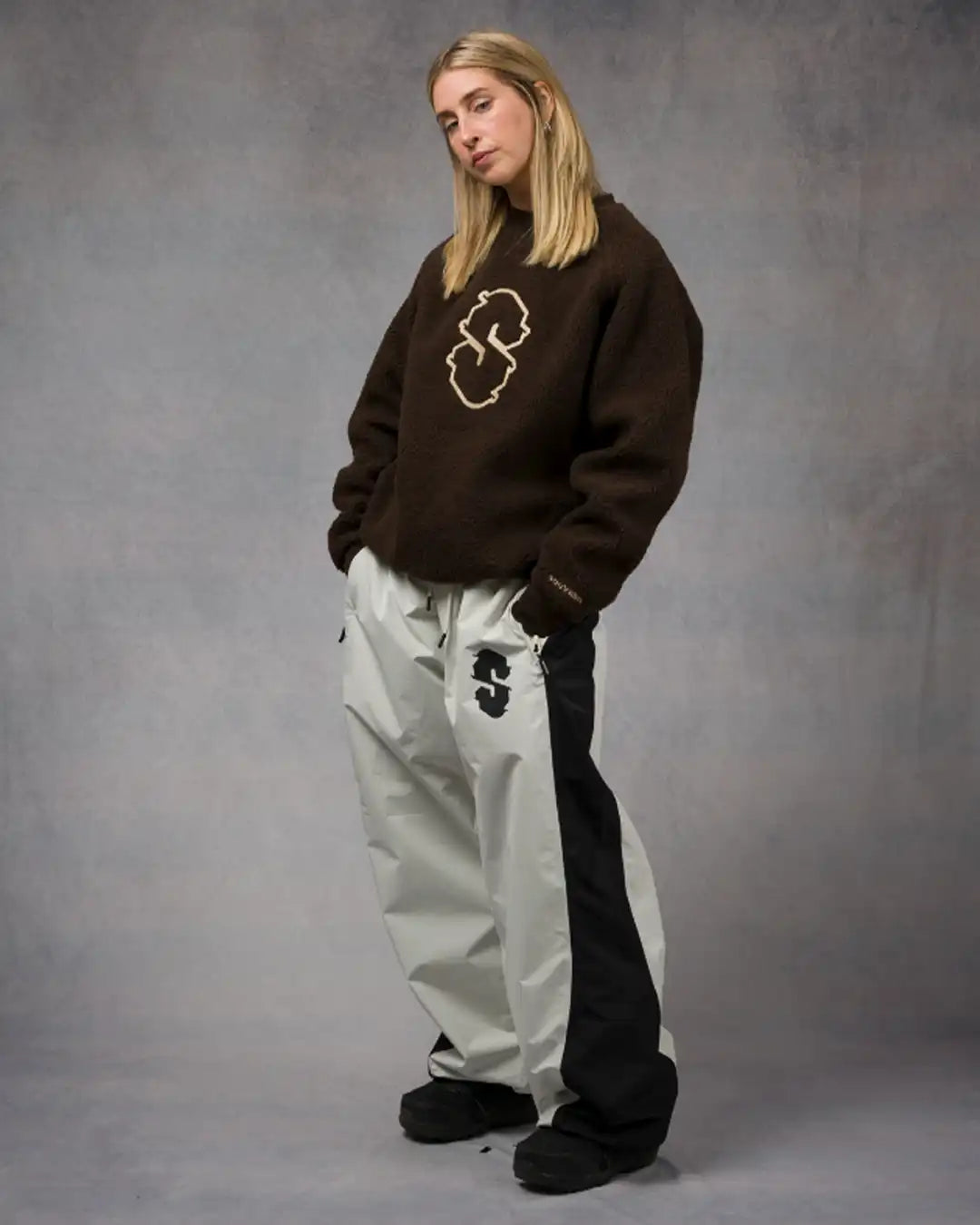 Sherpa Crewneck Sweatshirt - Chocolate