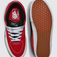 Skate Half Cab Shoes - Red/White