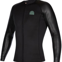 L/S Neoprene Vest Fzip Wetsuit - Black