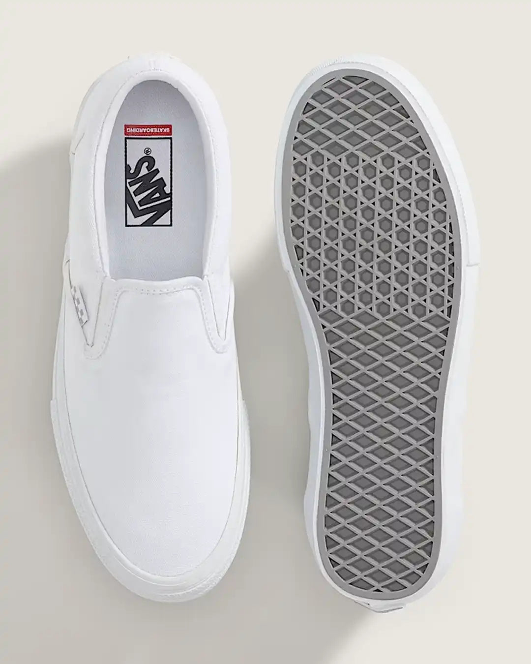 Souliers Skate Slip-On - White