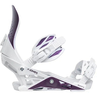 Aurora Womens Snowboard Bindings - Deep Purple/White 2026
