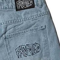 Wavy Baggy Shorts - Sunfaded Blue