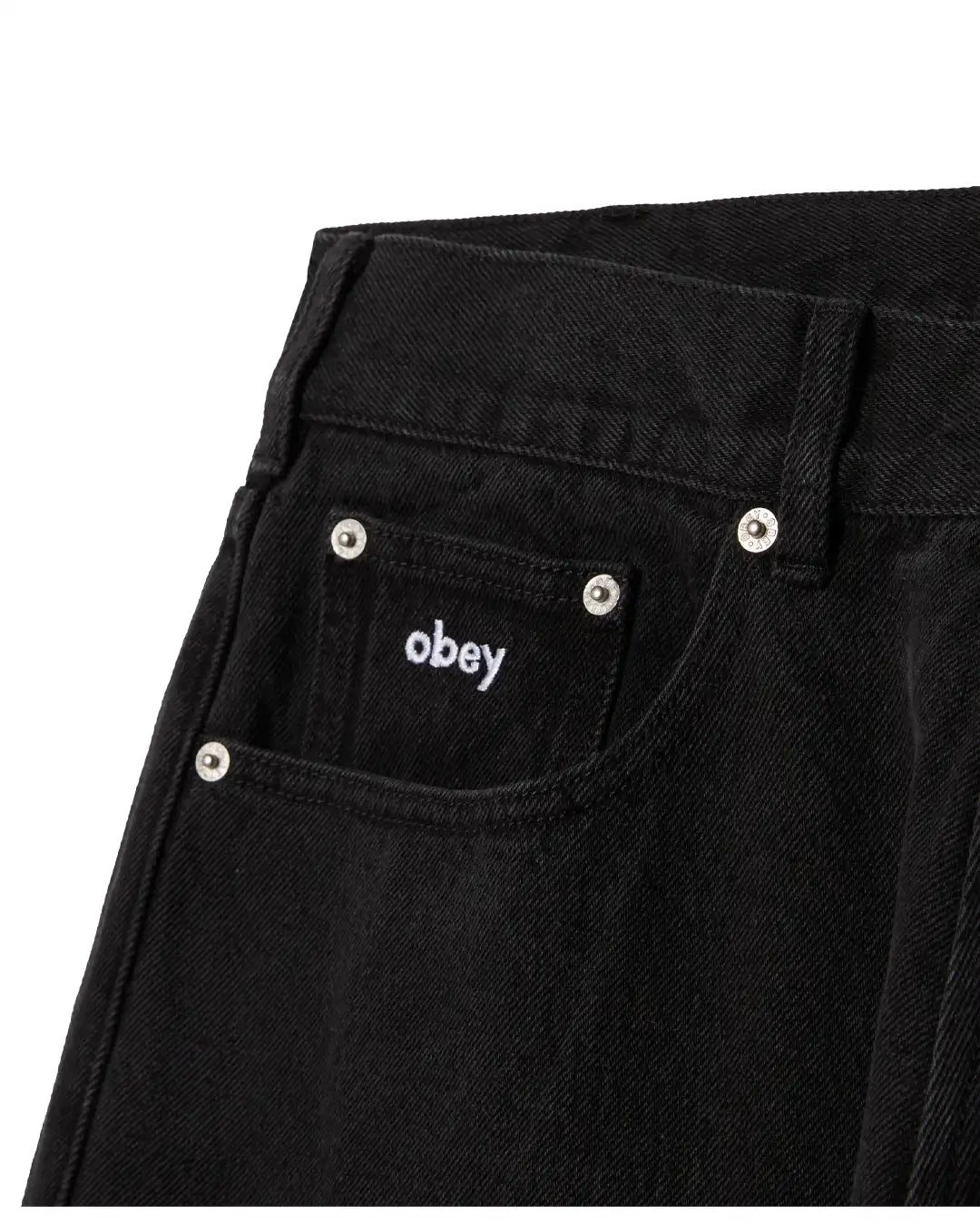 Jeans Bigwig Baggy Denim - Washed Black