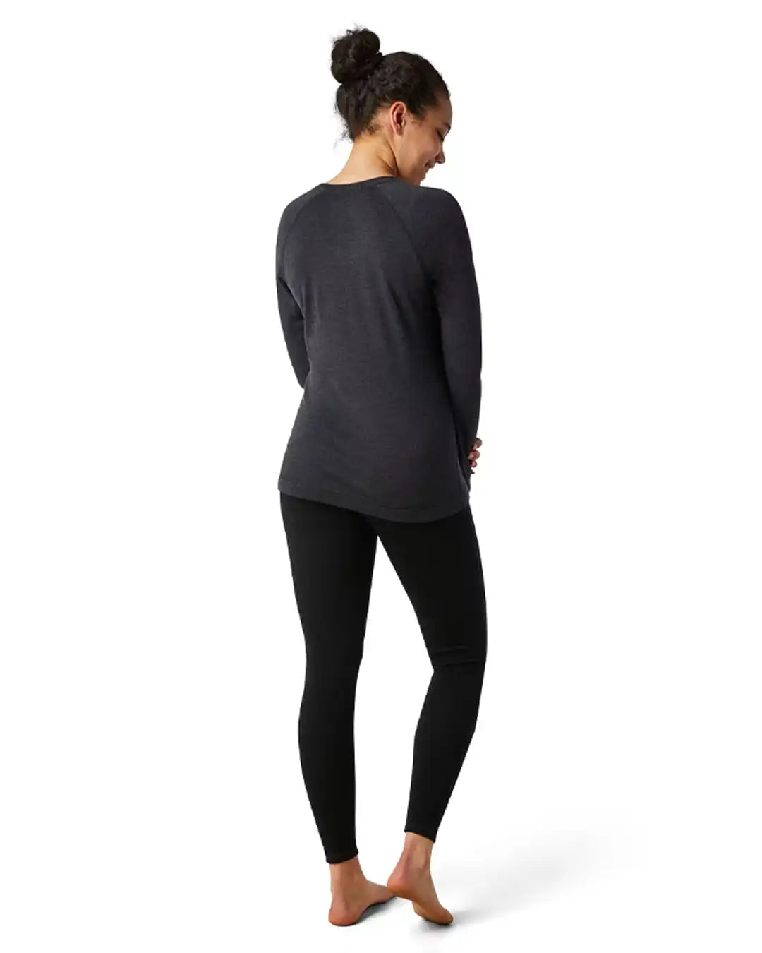 Couche De Base Women's Classic Thermal Merino Base Layer Crew Boxed - Charcoal Heather