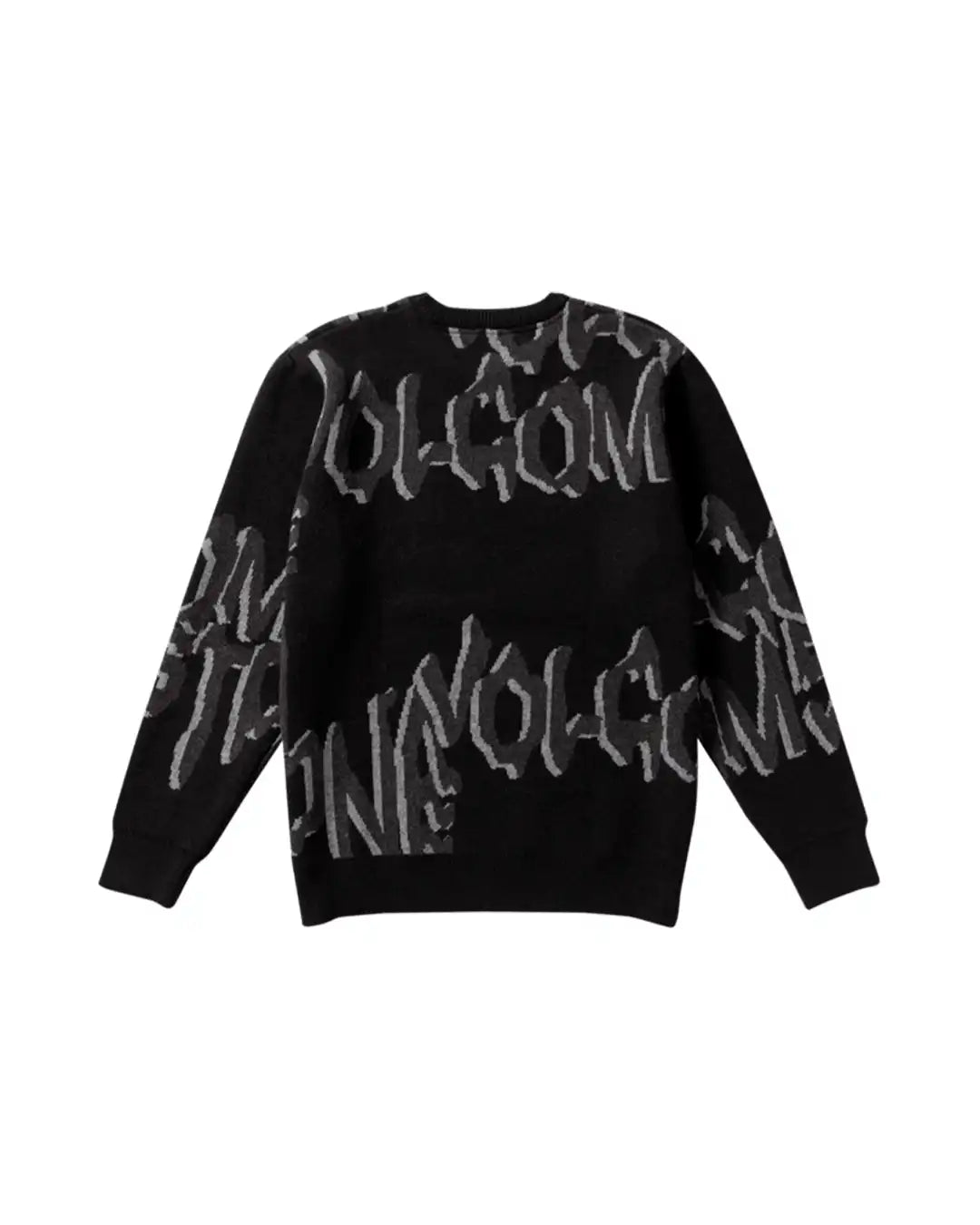Stone Jacquard Sweatshirt - Black