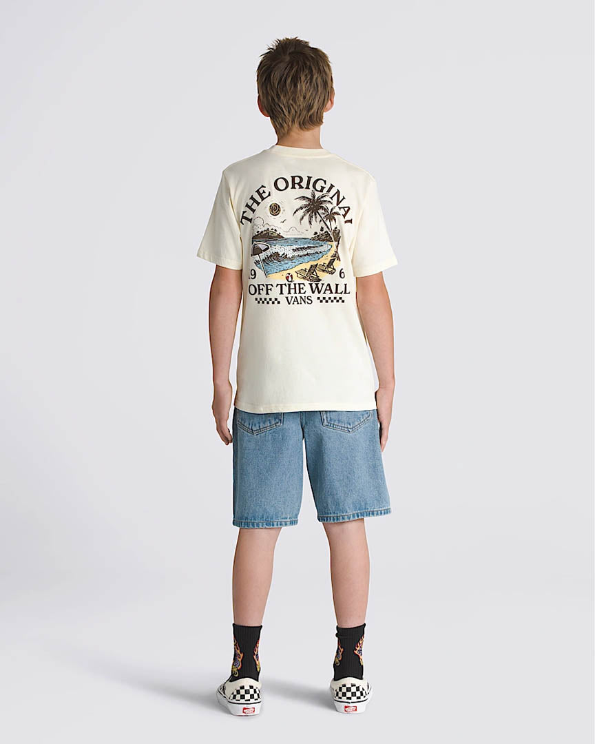 Short Kids Check-5 Baggy Denim - Stonewash