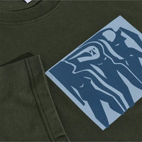 Cut Outs T-Shirt - Dark Olive