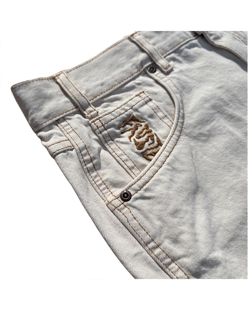 Cpu Jorts Baggy Shorts - Off White