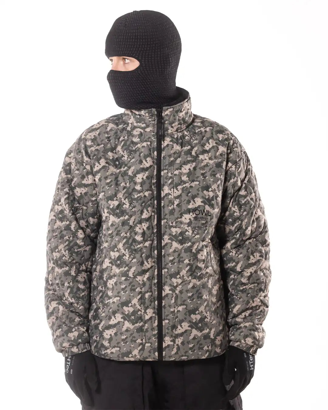 Reversible Coaches Winter Jacket - Black/Camo