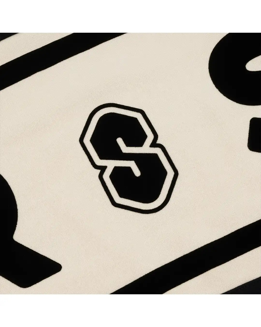 Cotton Ouaté Fleece Rugby - Black/Marshmallow