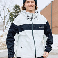 2.5 Ply Recession Winter Jacket - Marshmallow/Black