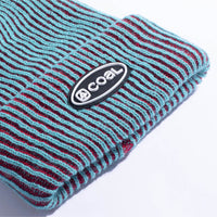 Benny Ultra Tall Knit Beanie - Dark Red