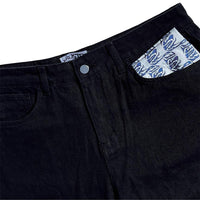 Wavy Classic Baggy Jeans - Black