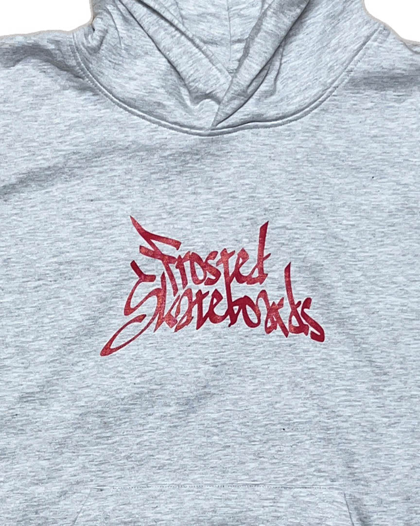 Handstyle Logo Heavy Hoodie - Ash Grey