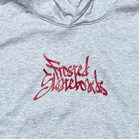 Handstyle Logo Heavy Hoodie - Ash Grey