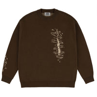 X Balti Skull Jacquard Sweatshirt - Brown