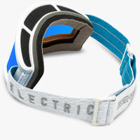 Egv Goggles - Matte White Neuron / Blue Chrome