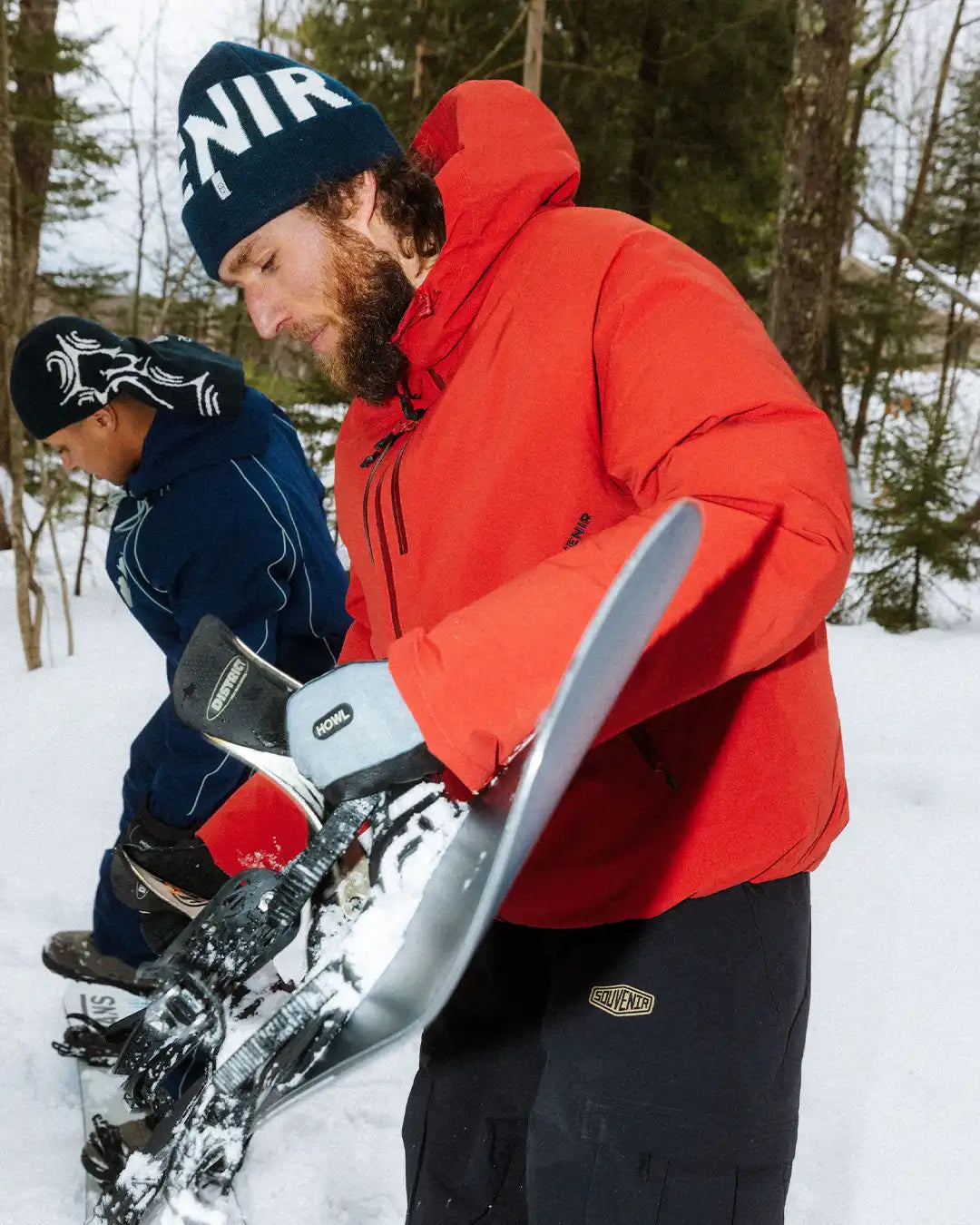 Snowboard Parka Winter Jacket - Barn Red