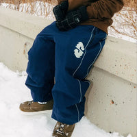 Insulated Track Snow Pants - Navy