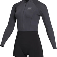 Lunar Longarm 2/2Mm Short Wetsuit - Black