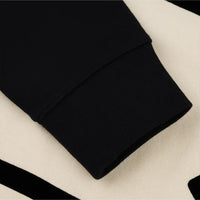 Fleece Rugby Sweatshirt - Black/Marshmallow