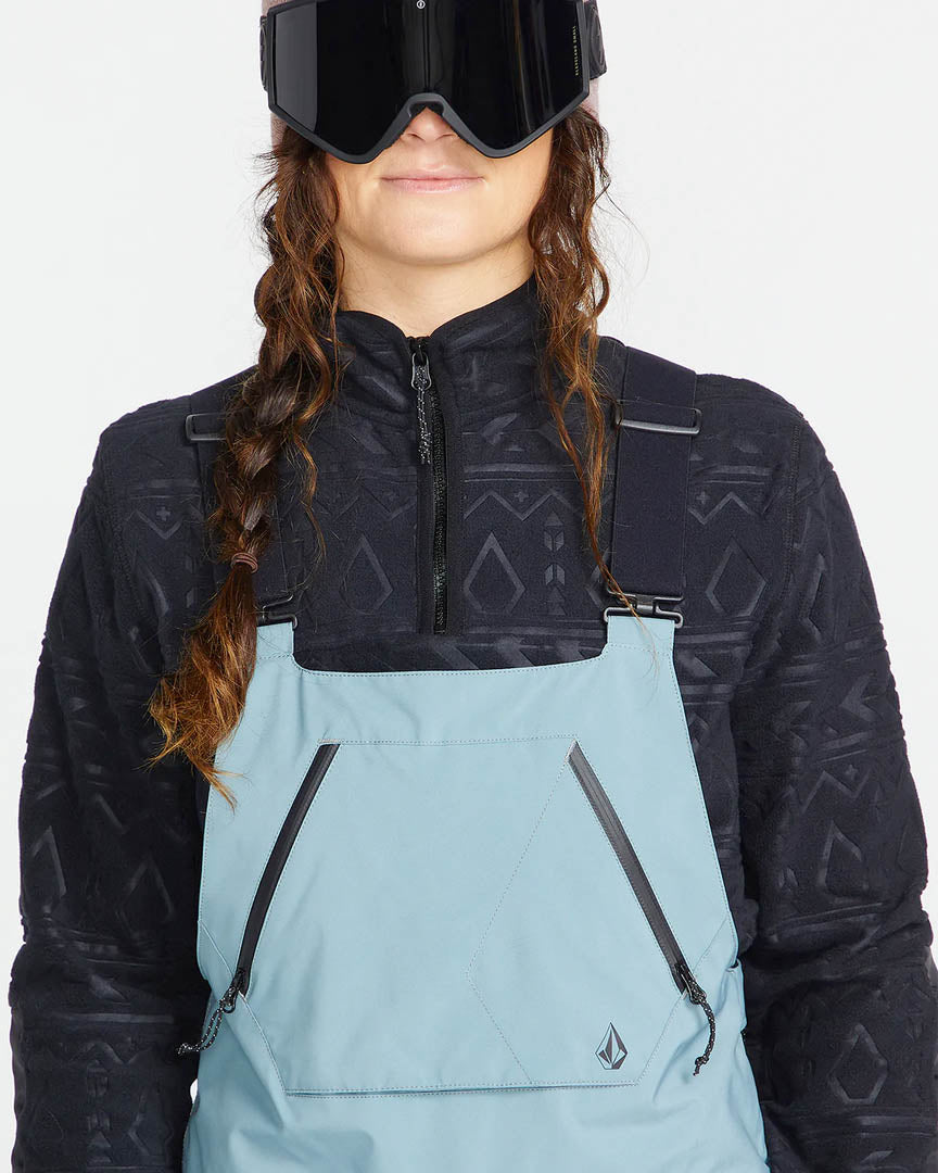 Elm Stretch Gore Bib Overall - Black