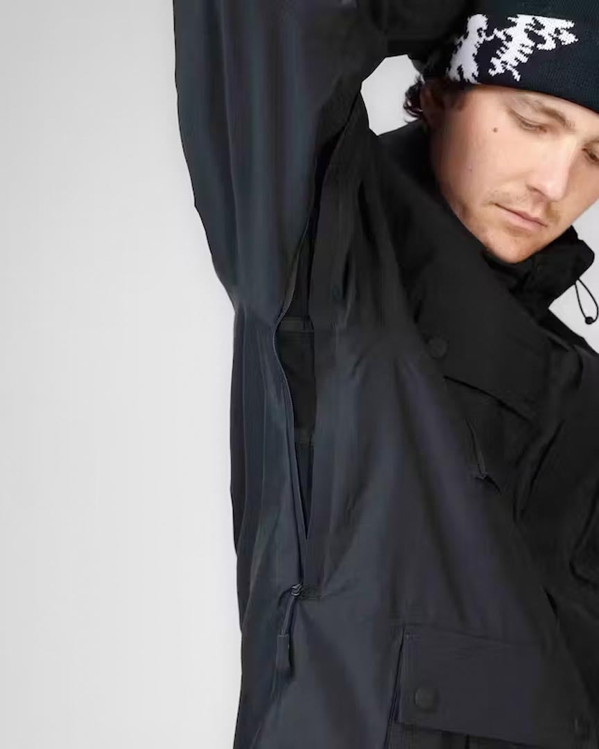 Cargo Winter Jacket - Black