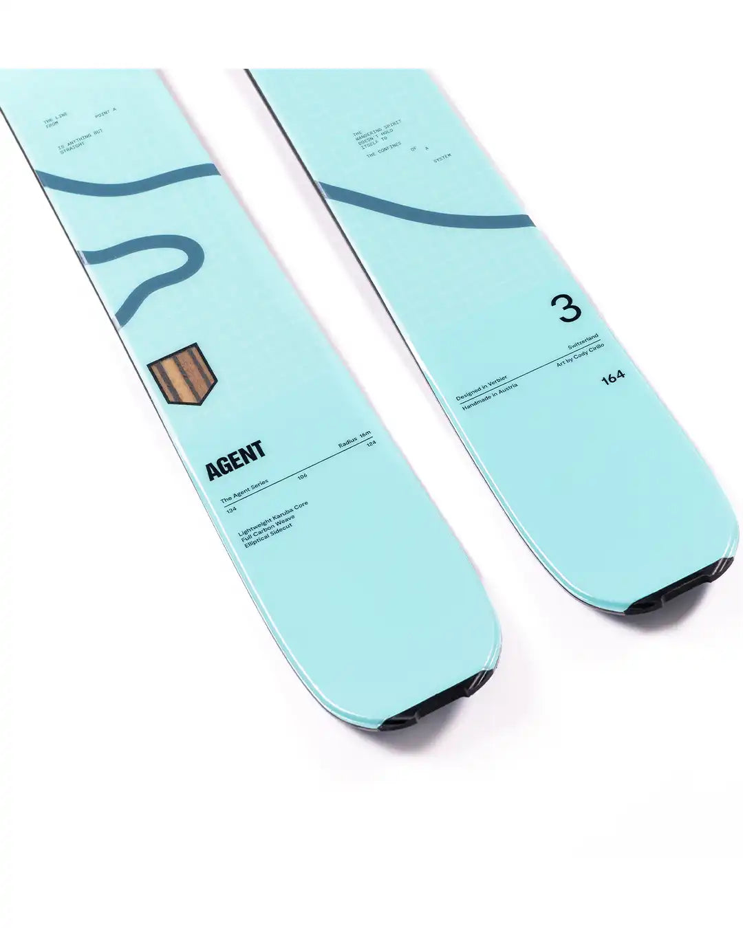 Agent 3 Skis - Ice Blue 2026