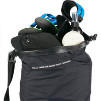 Packable Wet/Dry Rolltop Surf Backpack - Black
