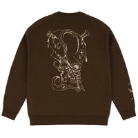 X Balti Skull Jacquard Sweatshirt - Brown