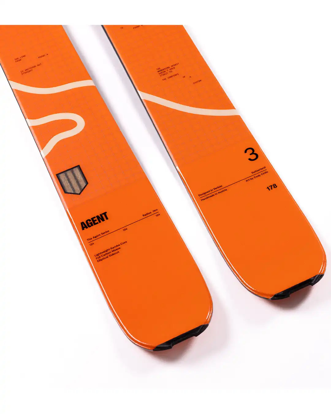 Agent 3 Skis - Orange 2026