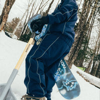 Insulated Track Snow Pants - Navy