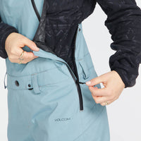 Elm Stretch Gore Bib Overall - Black