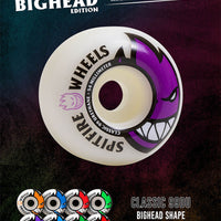 Bighead 99D Skateboard Wheels - White Purple 54mm