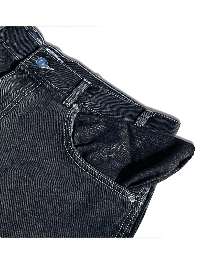 Cpu Jorts Baggy Shorts - Off Black