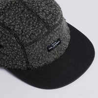 Linus Fleece 5 Panel Cap - Black