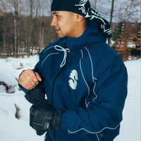 Insulated Track Winter Jacket - Navy