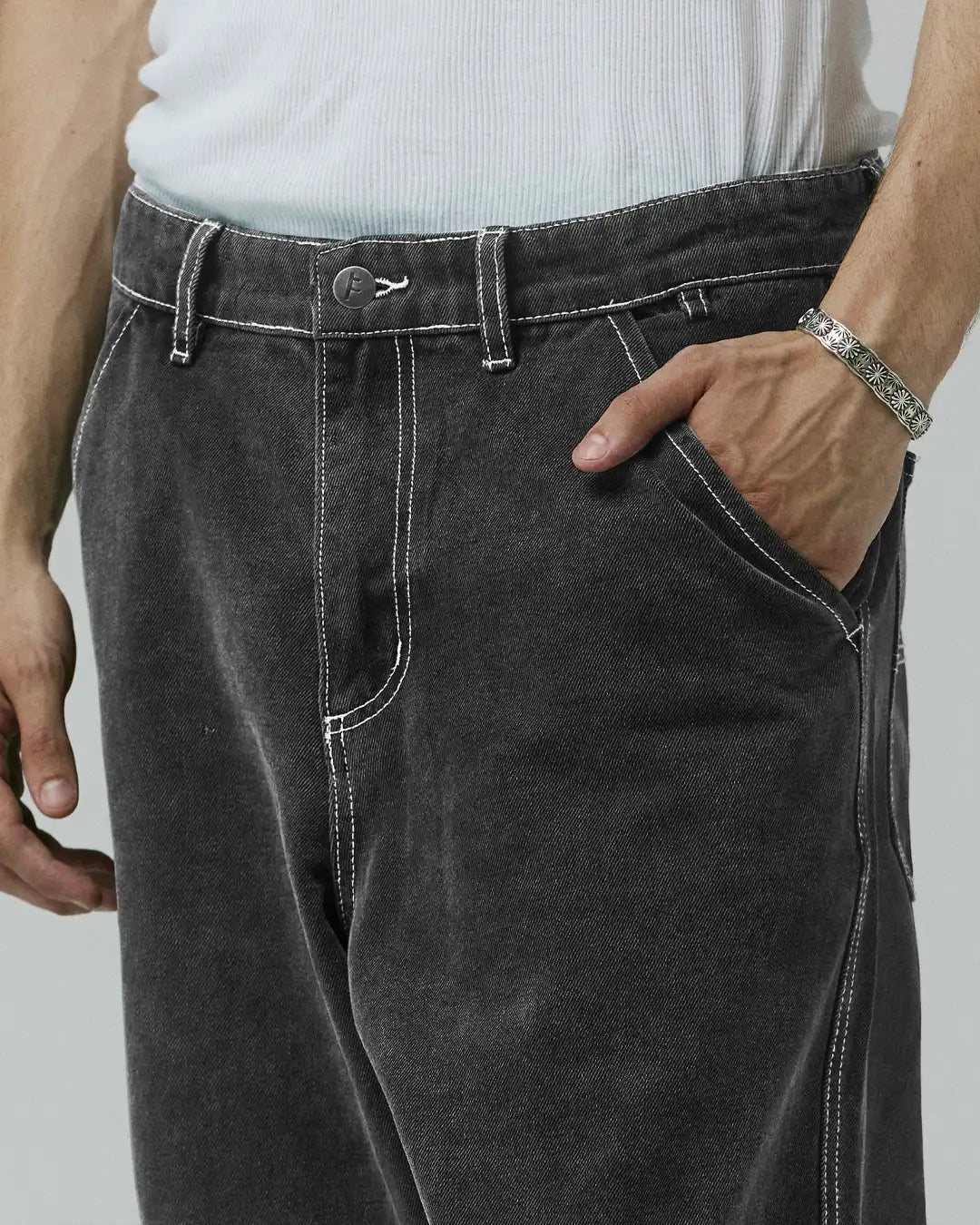 Reynolds Flatline Jeans - Washed Black