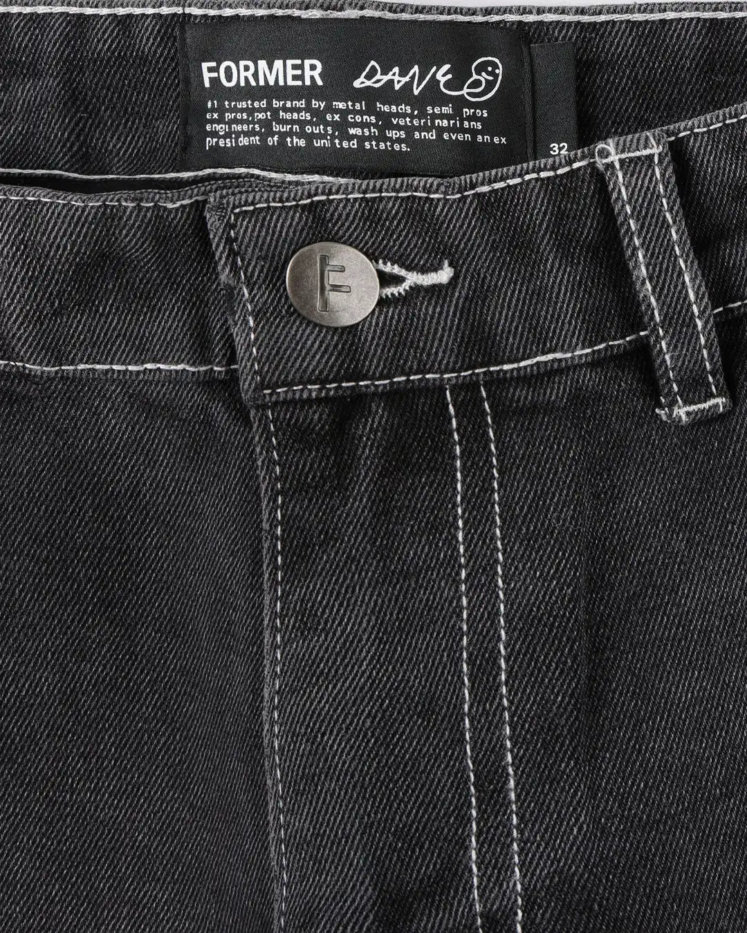 Reynolds Flatline Jeans - Washed Black